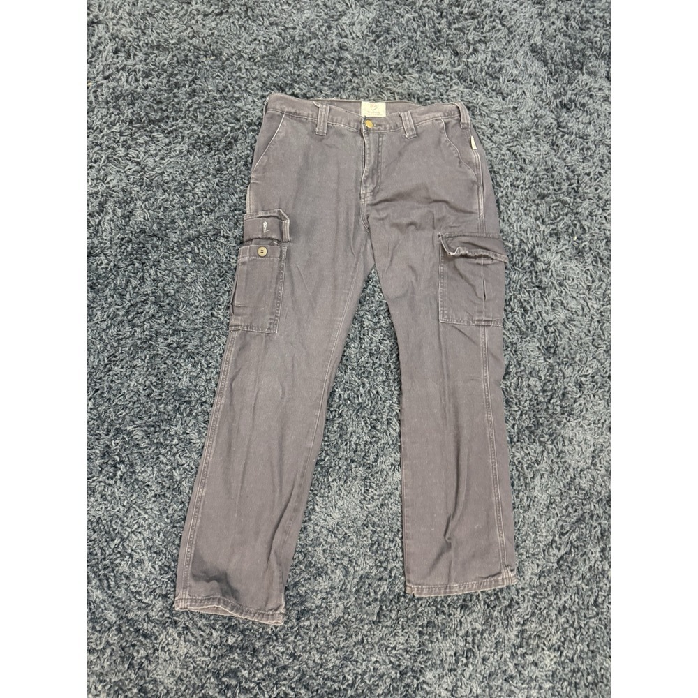 Tyndale FR Pants Men 8X31 Blue Flame Resistant Canvas Cargo Carpenter